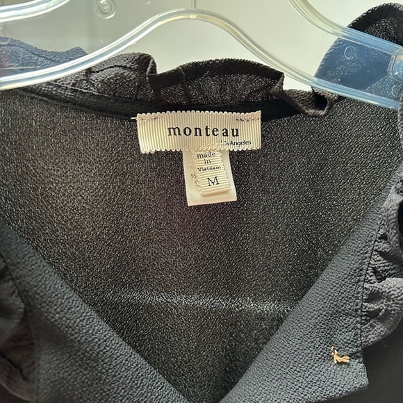 Monteau Black Button-Up Dress - Picture 3 of 5